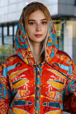 Двустороннее пальто-парка