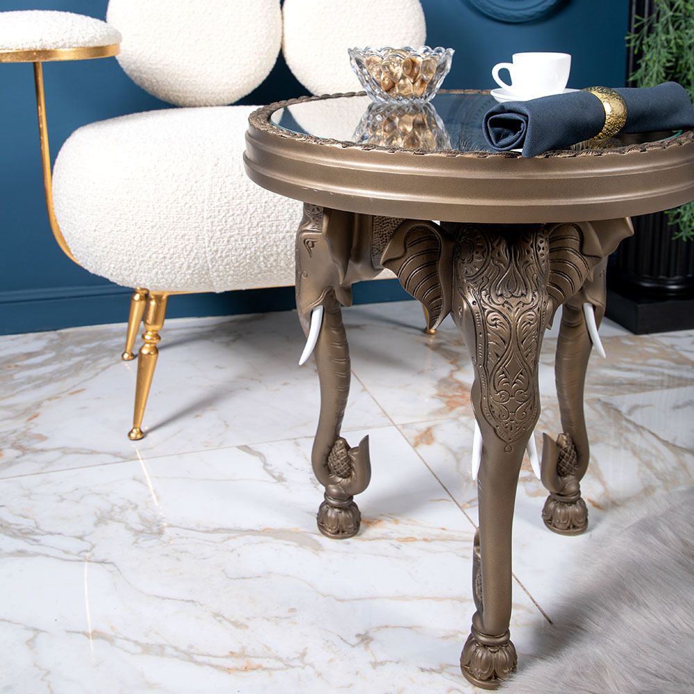 Стол Слон 2 Бронза