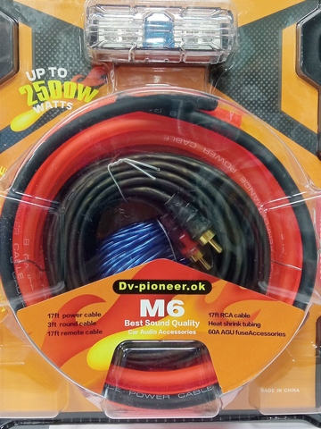 Набор для подключения 2к усилителя 2500W DV-pioneer-Ok M6