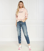 Худи Guess Jeans - пудро-розовый(W4YQ15 KC811)