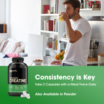 Optimum Nutrition, микронизированный креатин в капсулах, 200 капсул (1,25 г в 1 капсуле)