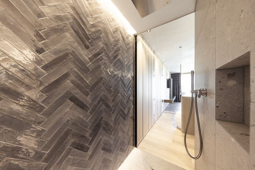 Смеситель для ванны/душа Gessi Anello, настенный, однорычажный, встраиваемый, h245 мм, внешняя часть, цвет Finox Brushed Nickel