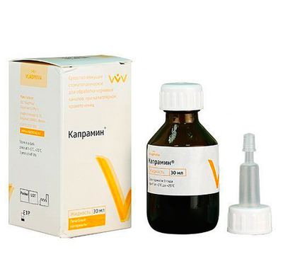 Жидкость для остановки капиллярных кровотечений Капрамин 30 мл