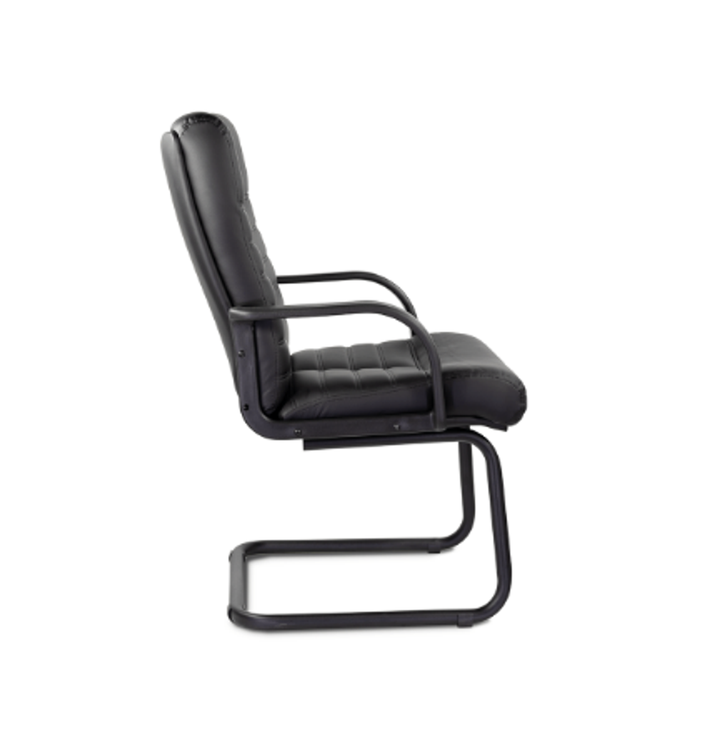 Кресло Орион, низкая спинка, полозья, экокожа Santorini