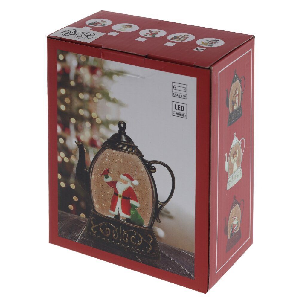 GAEM Изделие декоративное "Снеговик в чайнике" (подсвет, 2xAAA, н/п), L10,5 W4 H13,5 см