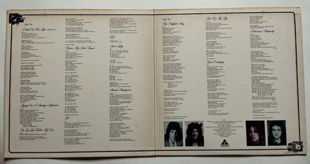 Винтажная виниловая пластинка LP Queen A Night At The Opera (Japan 1975) (No Obi)
