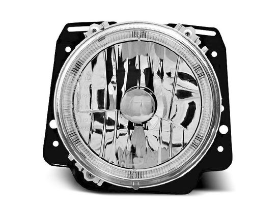 Передние фары внешние VW Golf 2 angel eyes chrome