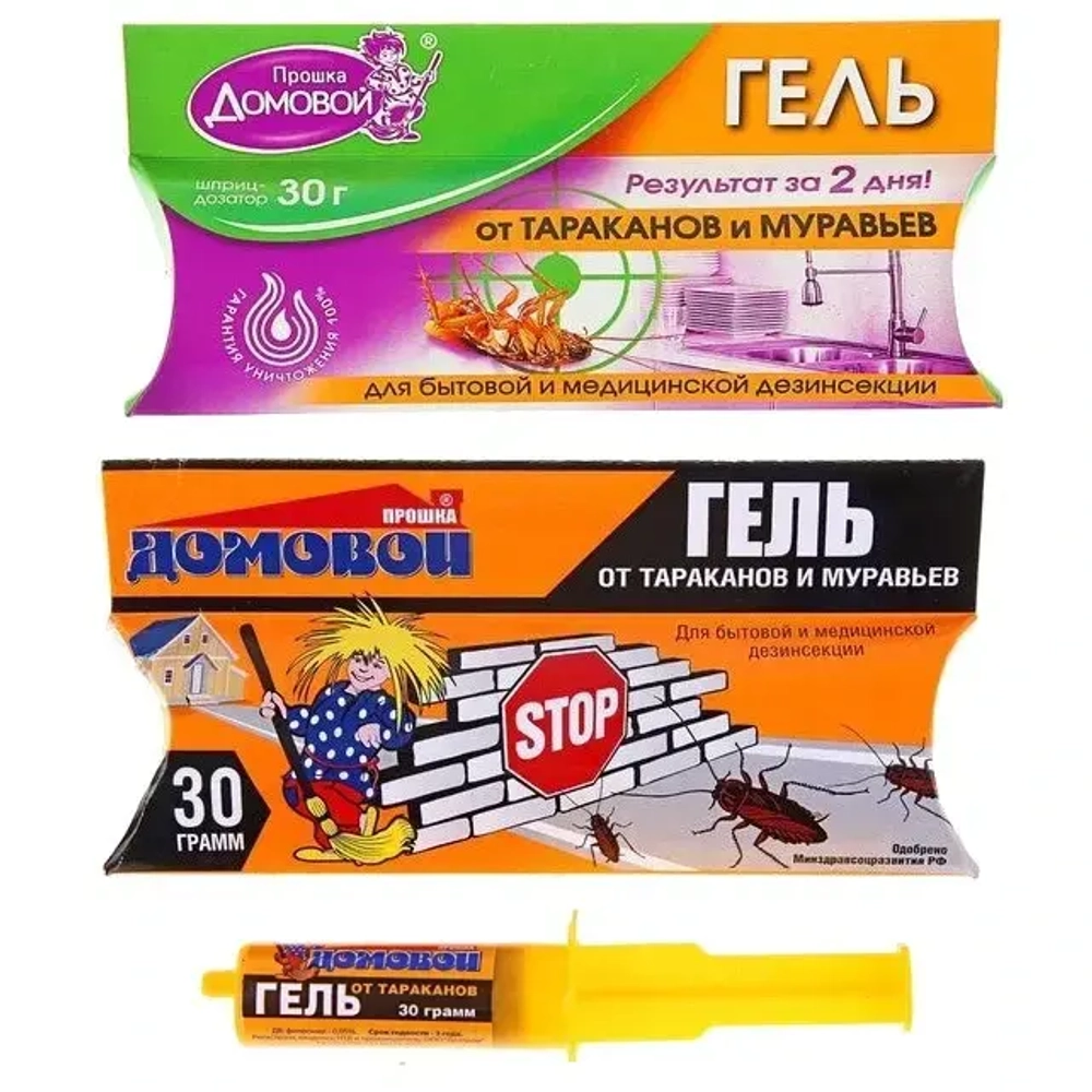 Гель от тараканов «Домовой Прошка» 30 г (шприц)