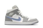 Кроссовки Jordan Air Jordan 1 Mid "Wolf Grey" Dior (Женская размерная сетка)