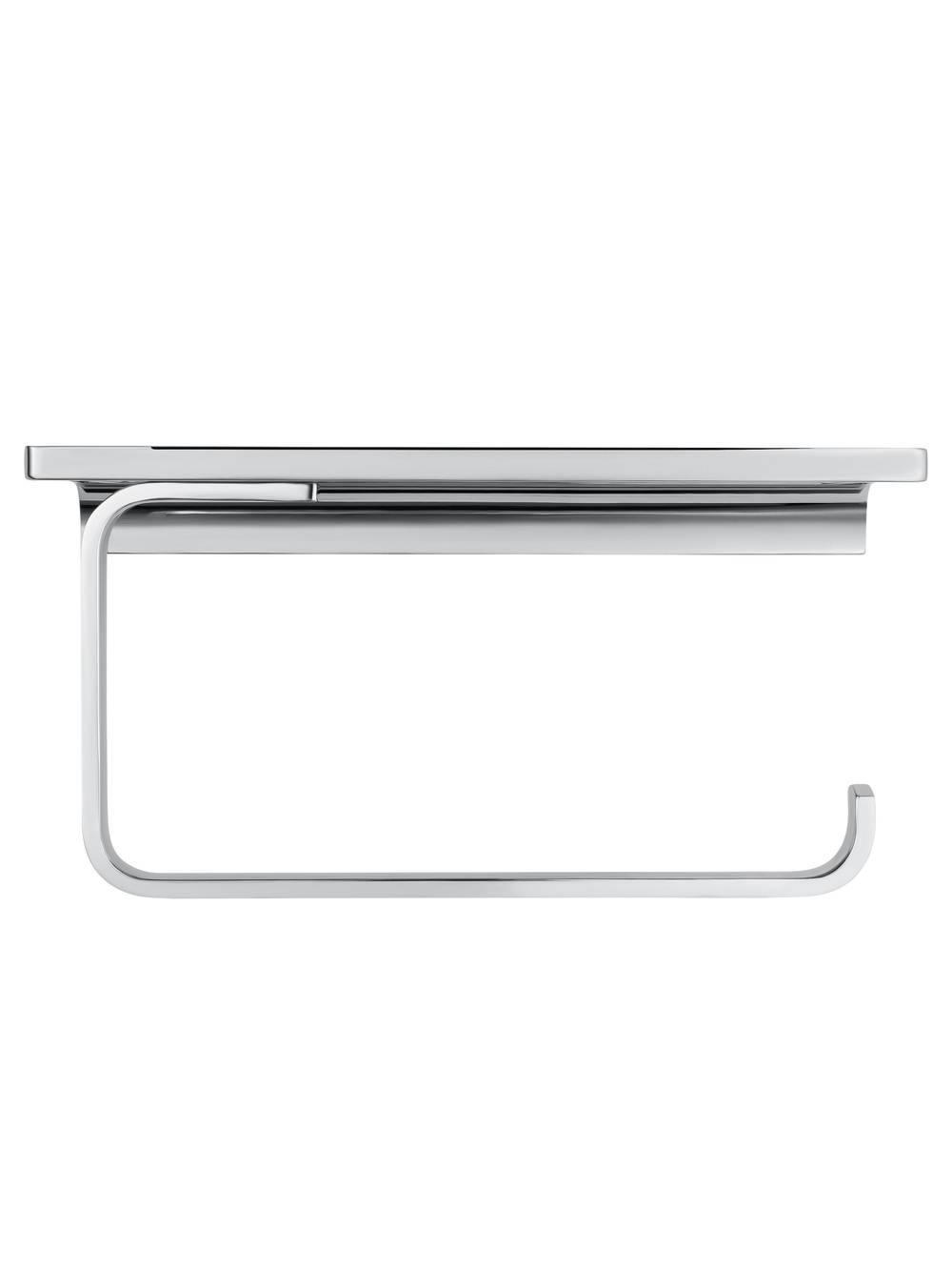 Держатель для туалетной бумаги с полкой WONZON & WOGHAND ECLIPSE, Хром (WW-9126-CR)