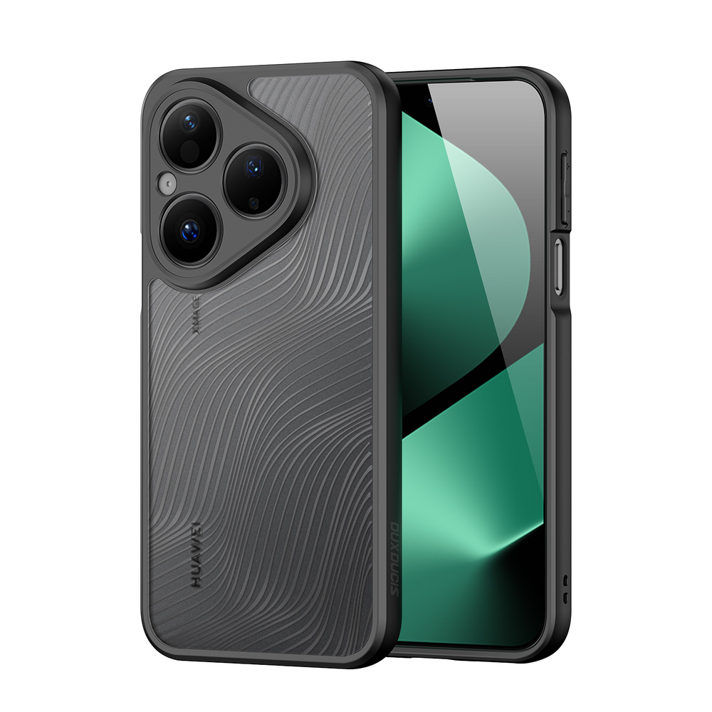 Чехол прозрачный с мягкими черными рамками от Dux Ducis для Huawei Pura 80, серия Aimo Series Case