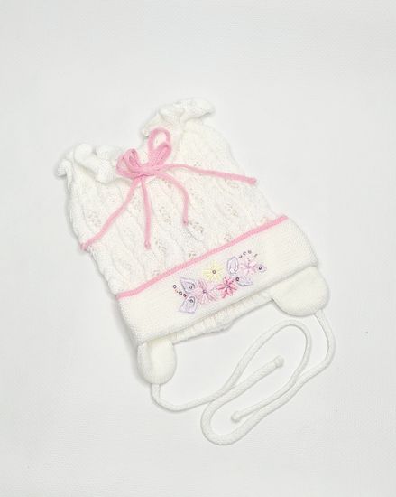 Шапочка детская для девочек, розовая