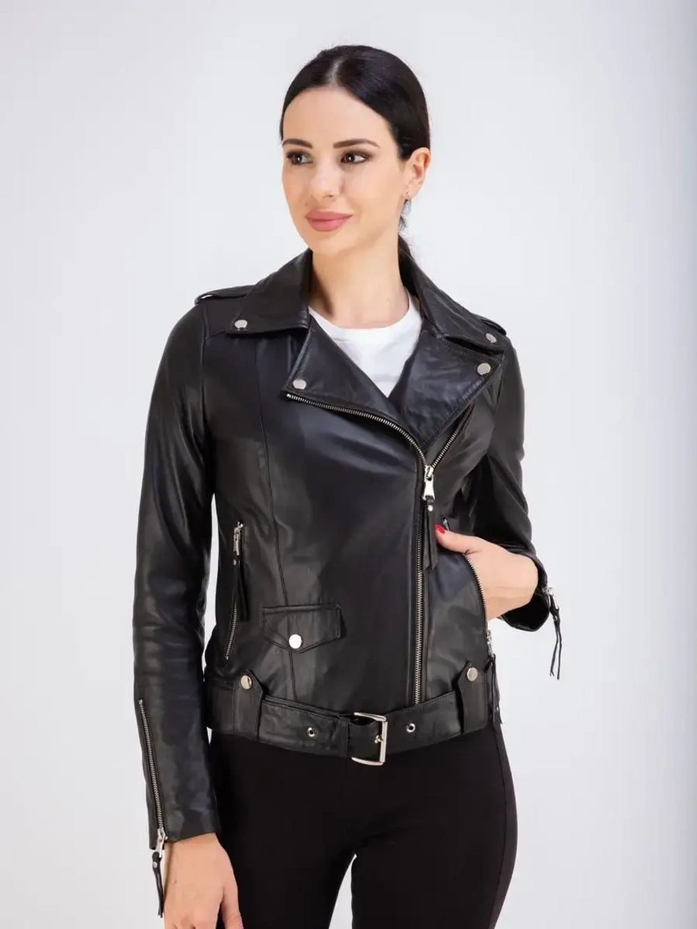 Косуха кожаная из натуральной кожи Турция