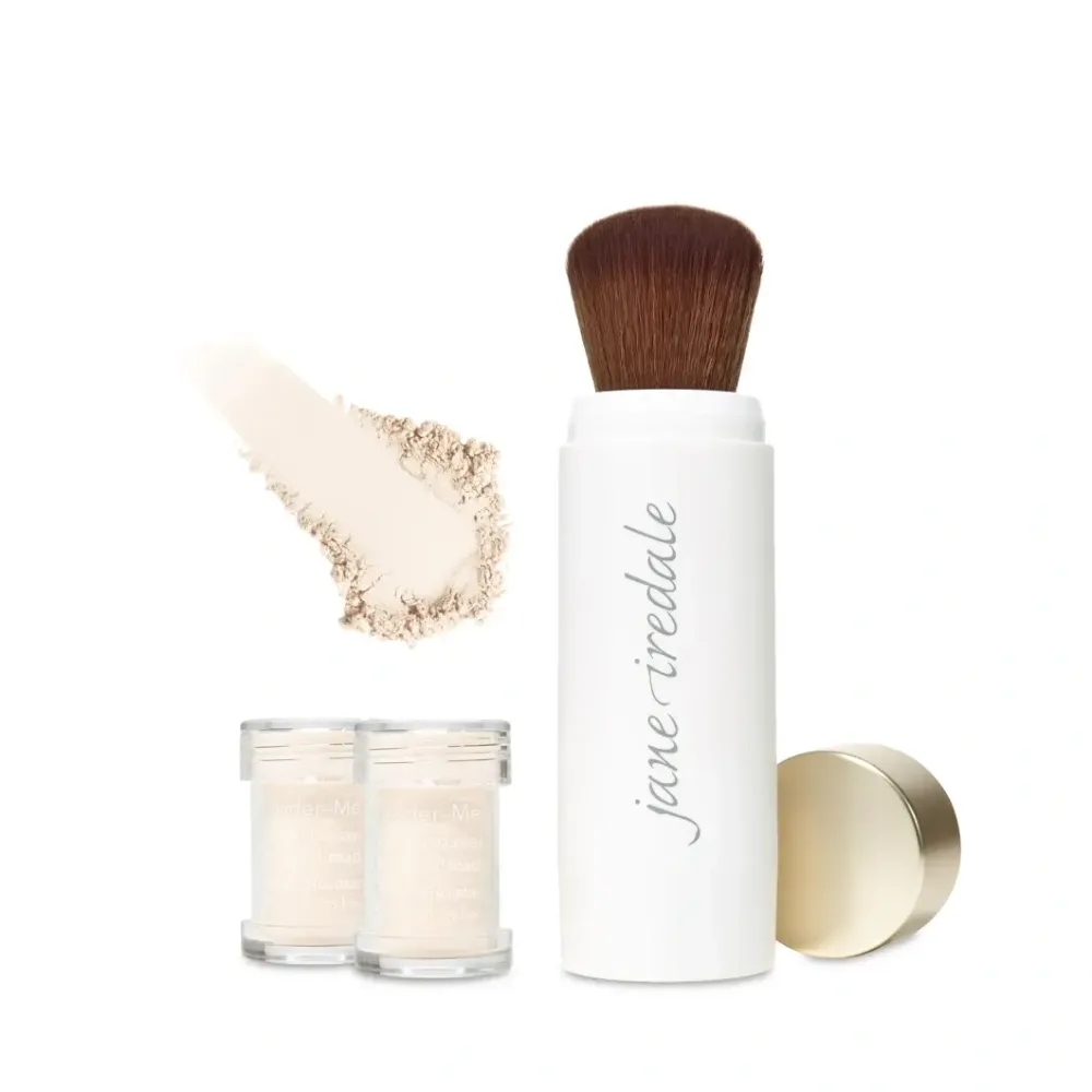 JANE IREDALE POWDER-ME SPF30 REFILLABLE BRUSH TRANSLUCENT