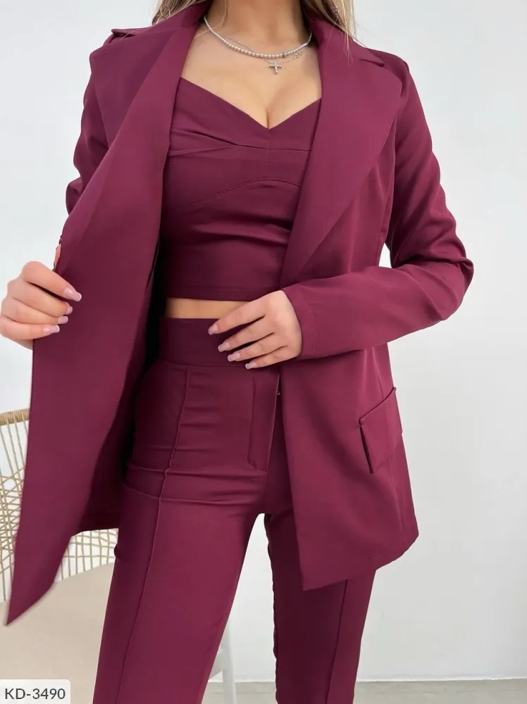 Костюм тройка KD-3487 Фабрика Моды