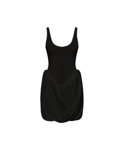 Платье мини с буфом