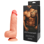 Телесный фаллоимитатор Брутальный на присоске 20см Bior Toys Erowoman ER-30079