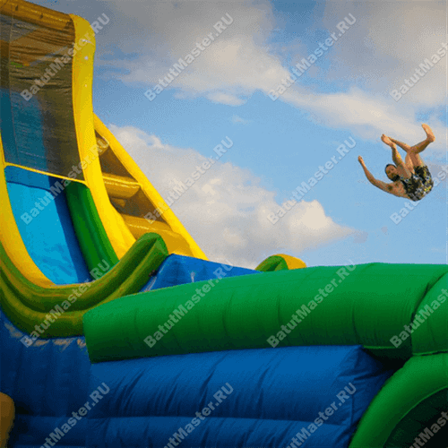 Надувная водная горка «Большой трамплин» 15*8*9 м