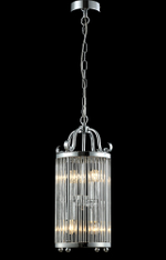Светильник подвесной Crystal Lux TADEO SP4 D200 CHROME/TRANSPARENTE