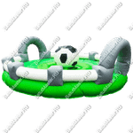 Надувной аттракцион Родео, мяч+батут, "Футбольный мяч", круглый, 6*6*3 м