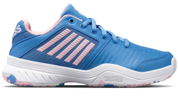 детские Кроссовки теннисные K-Swiss Court Express Omni - silver lake blue/white/orchid pin