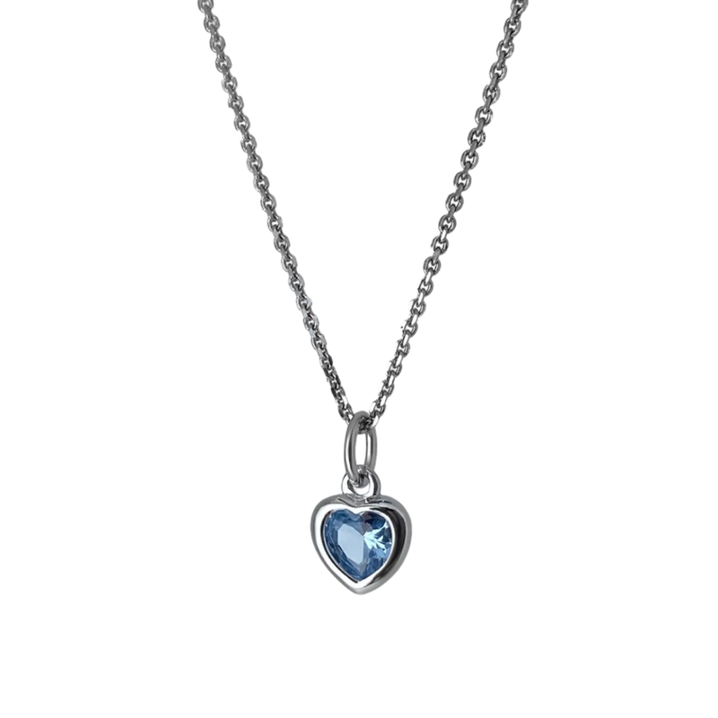 Колье Мини Сердце – Синее