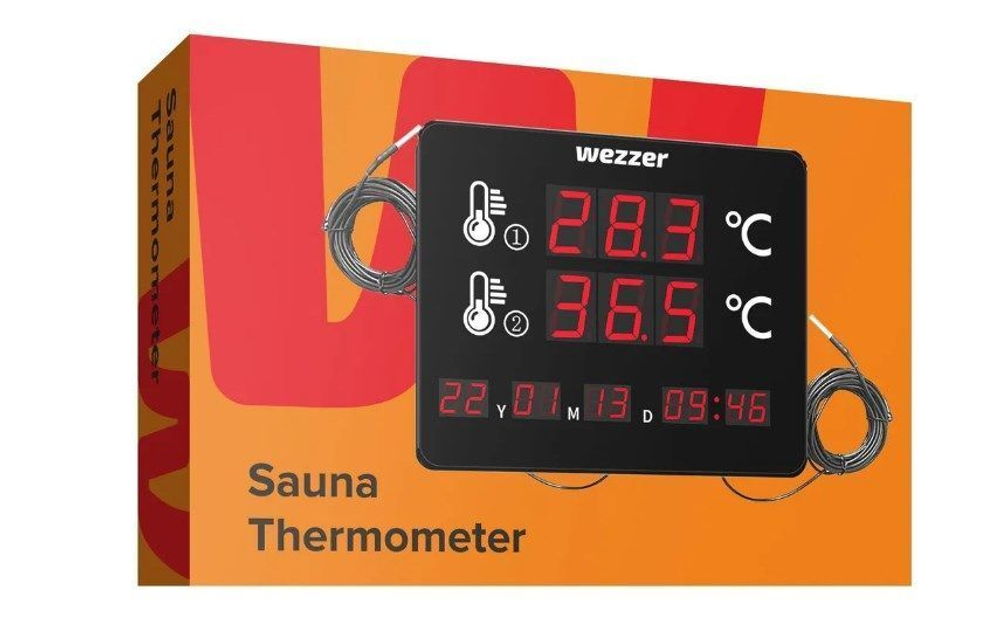 Термометр для сауны Levenhuk Wezzer SN70 Два щупа для измерения температуры