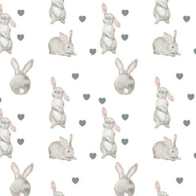 Зайчики и сердечки