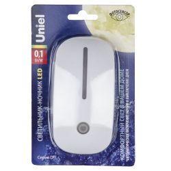 DTL-318 Сказка-White-Sensor Светильник-ночник. С фотосенсором день-ночь. Белый. ТМ Uniel