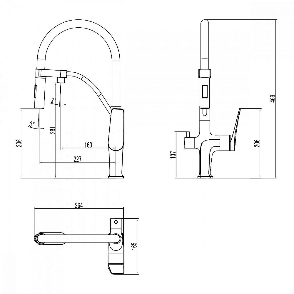 Смеситель для кухни Lemark Bronx LM3761BL