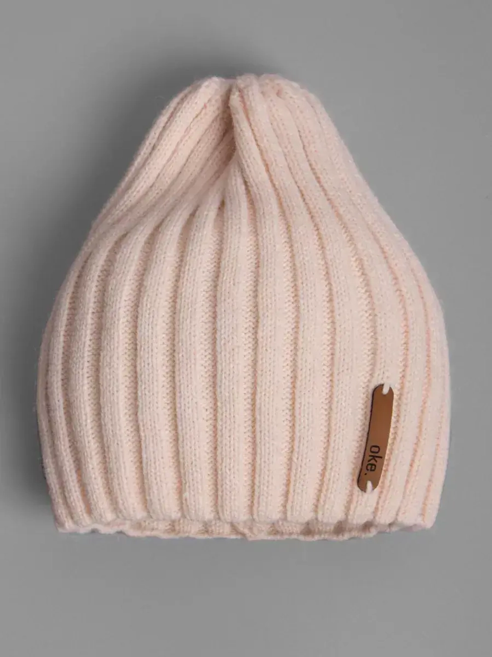 Шапка вязаная демисезонная тыковка