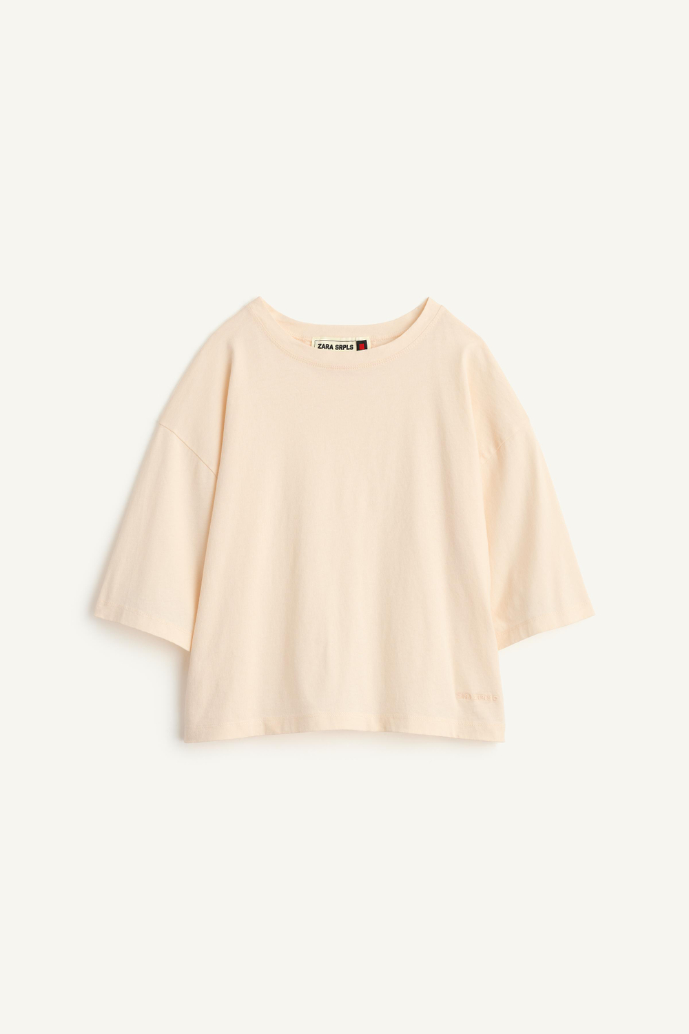 ZARA ФУТБОЛКА С КОРОТКИМИ РУКАВАМИ, СВЕТЛО-ЖЕЛТЫЙ