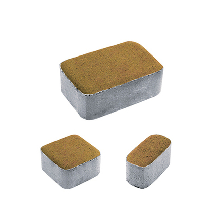 Тротуарная плитка КЛАССИКО - Листопад гладкий Сахара, комплект из 3 видов плит