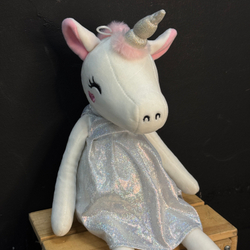 Единорожка плюшевая в платье