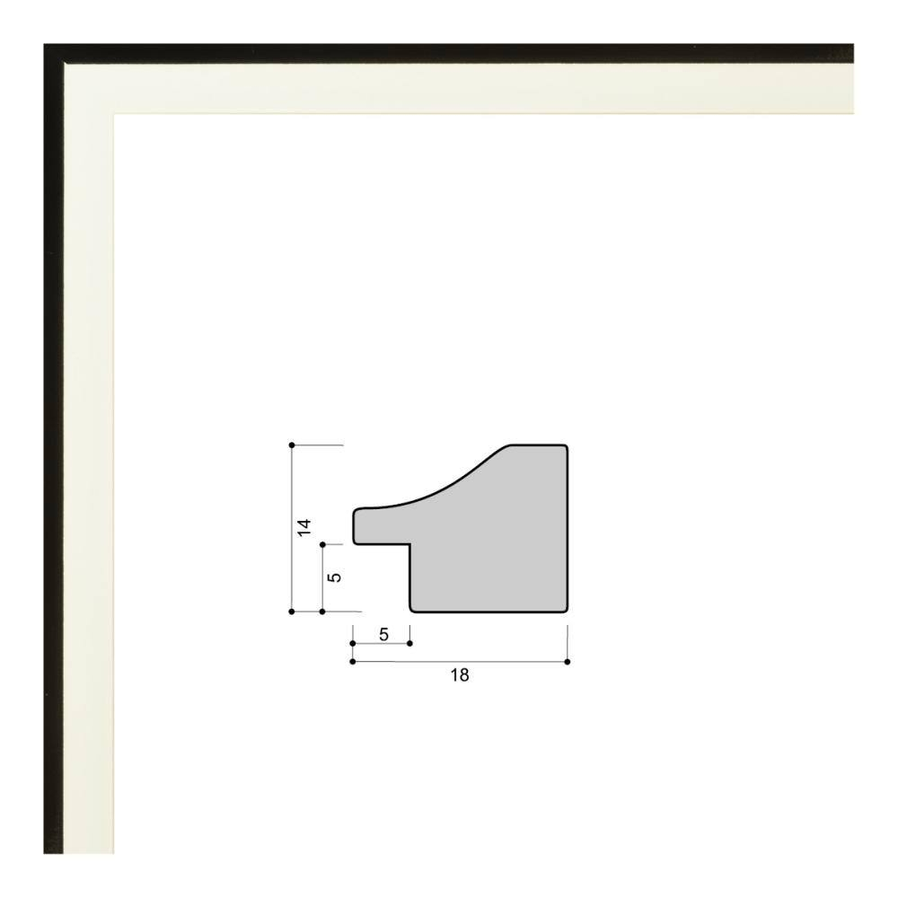 Фоторамка 21х30 см чёрно-белая, арт. 2130.676817
