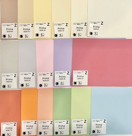 Ткань для рулонной шторы Prima 3030-33, цвет светло-желтый