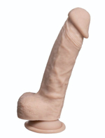 Телесный фаллоимитатор на присоске Real Skin Model 1 - 17,8 см. (Цвет: телесный)