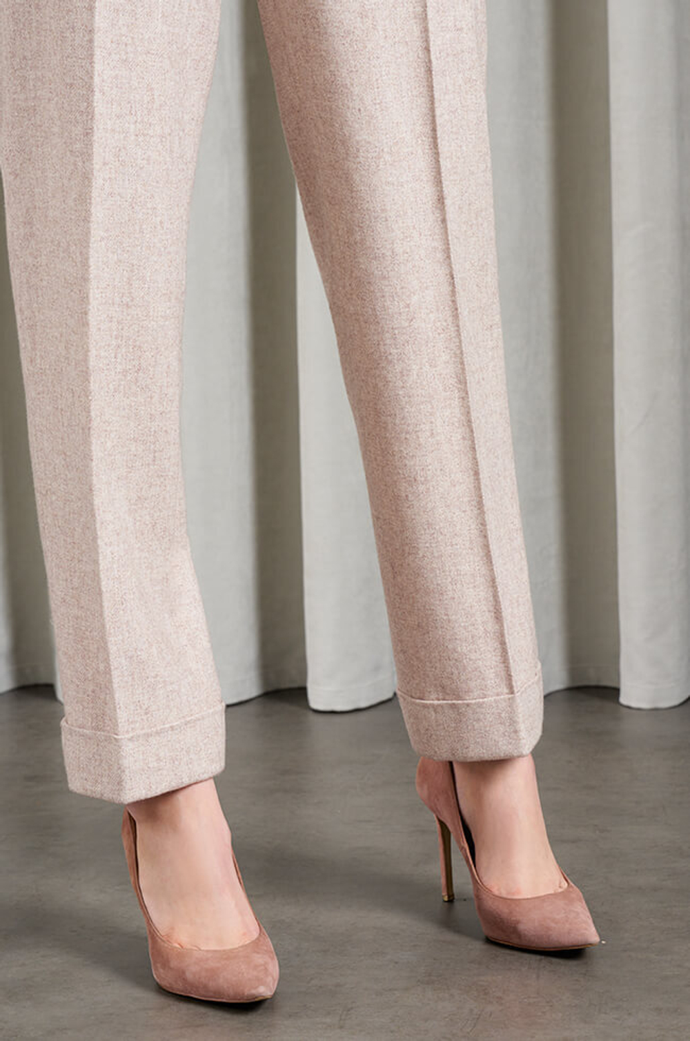 31013 Брюки женские (бежевый меланж)