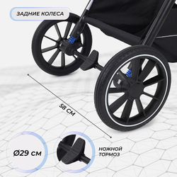 Детская коляска Rant Moss 3 в 1 с автокреслом Rant Cruise Black Green