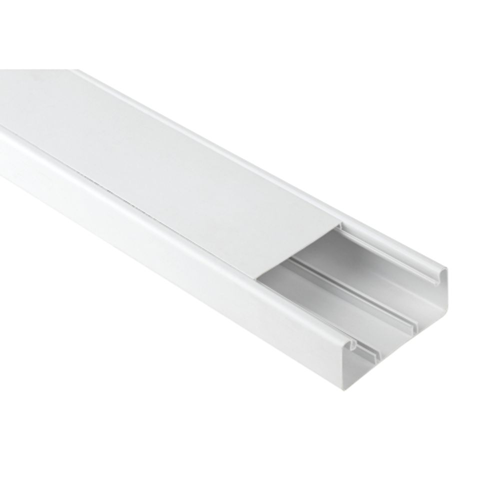 Кабель-канал ЭРА KK-W-100-40-P парапетный белый 100x40 12м | Электротовары