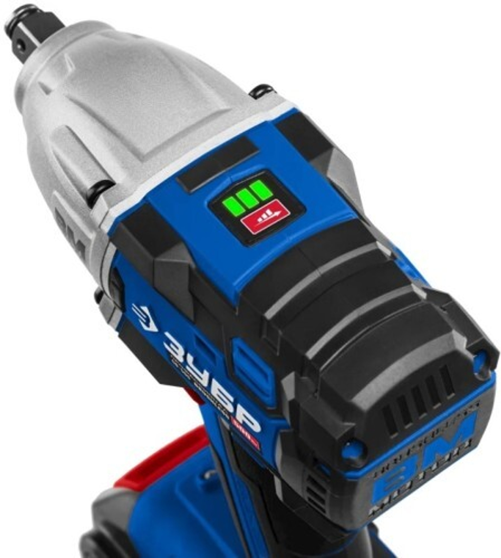 Гайковерт аккумуляторный ЗУБР GB-500 T7 без АКБ, бесщеточный Профессионал GB-500