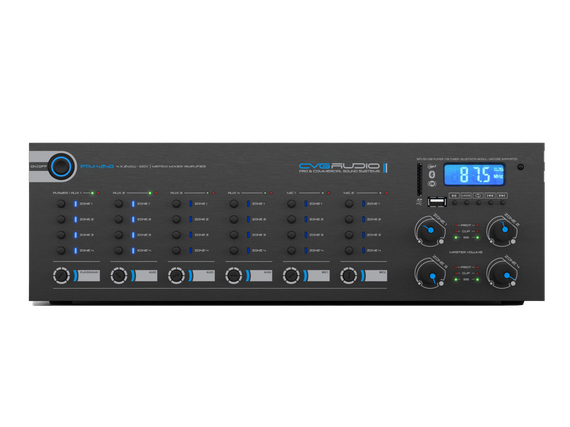 CVGAUDIO PTM-4240Dm профессиональный матричный 4-х зонный микшер-усилитель, мощность 4x240W/100V