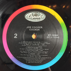 Винтажная виниловая пластинка LP Joe Cocker (USA 1986) Capitol Records