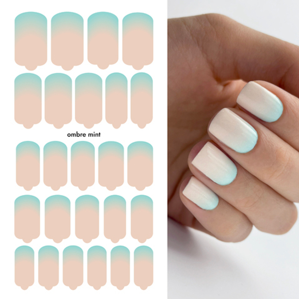 Пленки для маникюра Provocative Nails ombre mint
