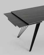 Стол обеденный Пандора раскладной 180-280*90 керамика темная