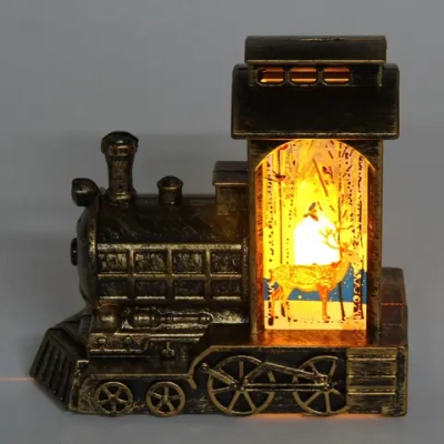 Сувенир с подсветкой «Волшебный экспресс» 12,5*11,5*5,5 см, Бронза