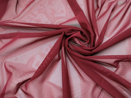 _Эластичная сетка, премиум-класс, бургунди (винный), 80г/м2, Lauma (Арт: ESP-1006)