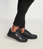 Кожаные кроссовки Tommy Jeans - черный(EM0EM01395)