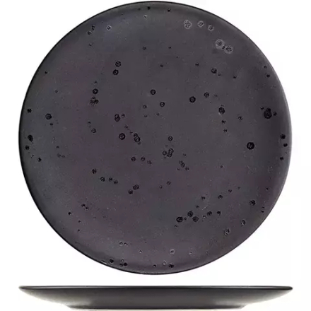 Тарелка «Оникс» плоская керамика D=21см черный