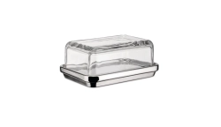Alessi Стальная масленка со стеклянной крышкой ES03